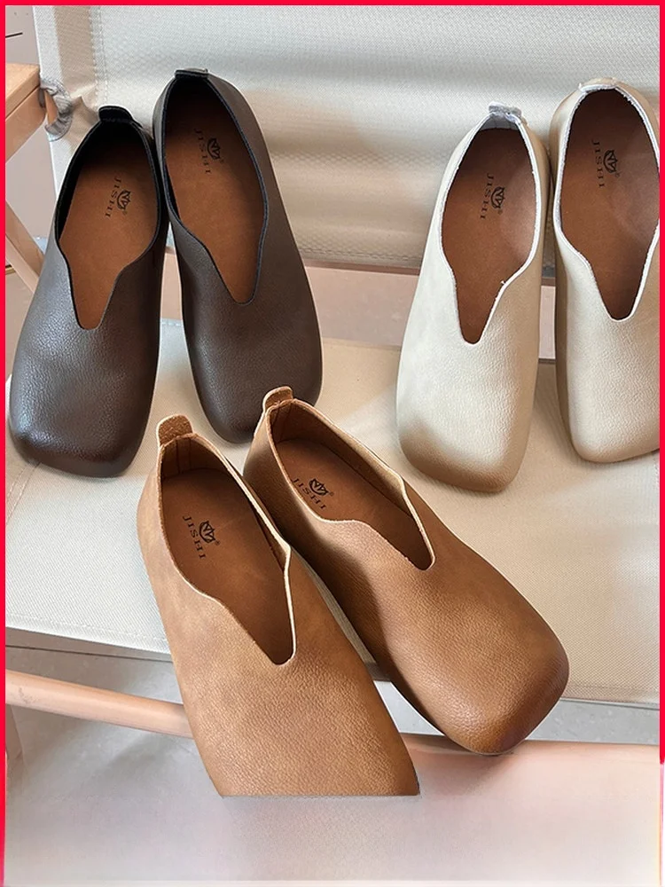 New Spring Summer Women's oes Ultra-Leather Upper Rubber Sole Comfortable Casual Slip-On Flat Heel Faionable Flats
New Spring Summer Women's oes Ultra-Leather Upper Rubber Sole Comfortable Casual Slip-On Flat Heel Faionable Flats