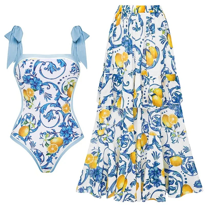Women Sexy Swimwear One Piece Swimsuit With Beach Skirt Printed Bathers Swimming Bathing Swim Suit Beachwear Summer Bodysuit
Women Sexy Swimwear One Piece Swimsuit With Beach Skirt Printed Bathers Swimming Bathing Swim Suit Beachwear Summer Bodysuit