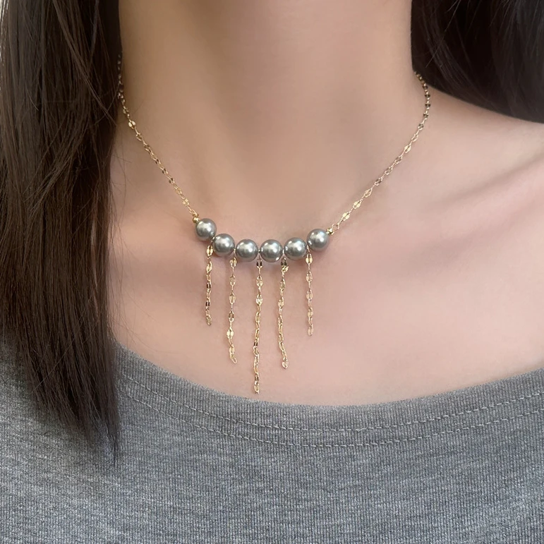 PONYKISS 925 Sterling Silver Pearl Tassel Geometric Pendant Necklaces for Women Trendy Fine Jewelry Light Luxury Accessories
PONYKISS 925 Sterling Silver Pearl Tassel Geometric Pendant Necklaces for Women Trendy Fine Jewelry Light Luxury Accessories
