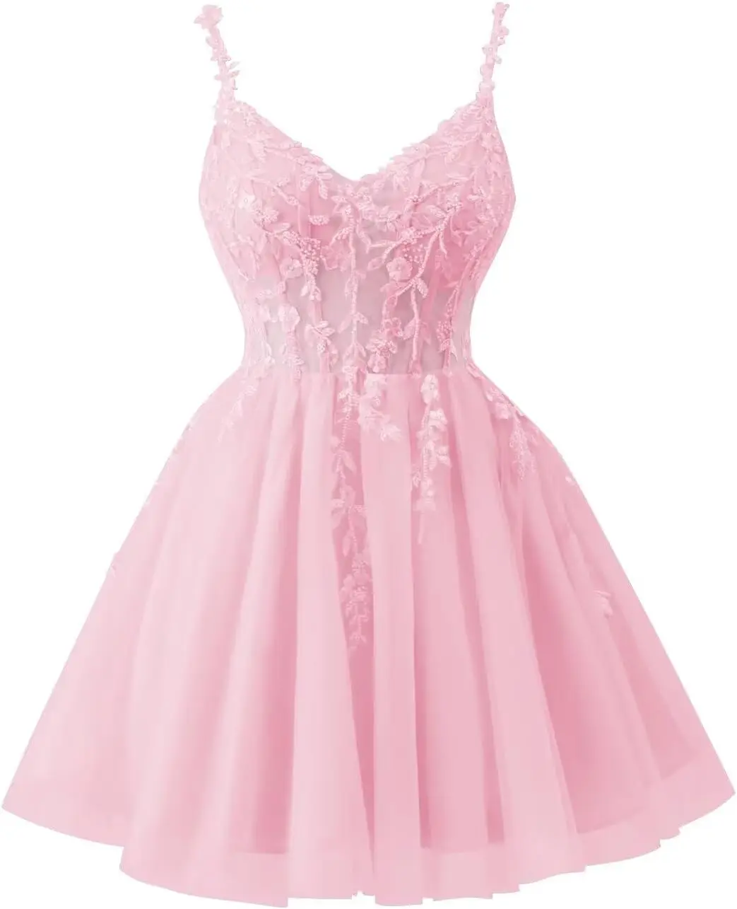 Tulle Lace Applique Homecoming Dresses for Teens Beaded Spaghetti Straps Mini Cocktail Party Prom Formal Dress Graduation Dress
Tulle Lace Applique Homecoming Dresses for Teens Beaded Spaghetti Straps Mini Cocktail Party Prom Formal Dress Graduation Dress