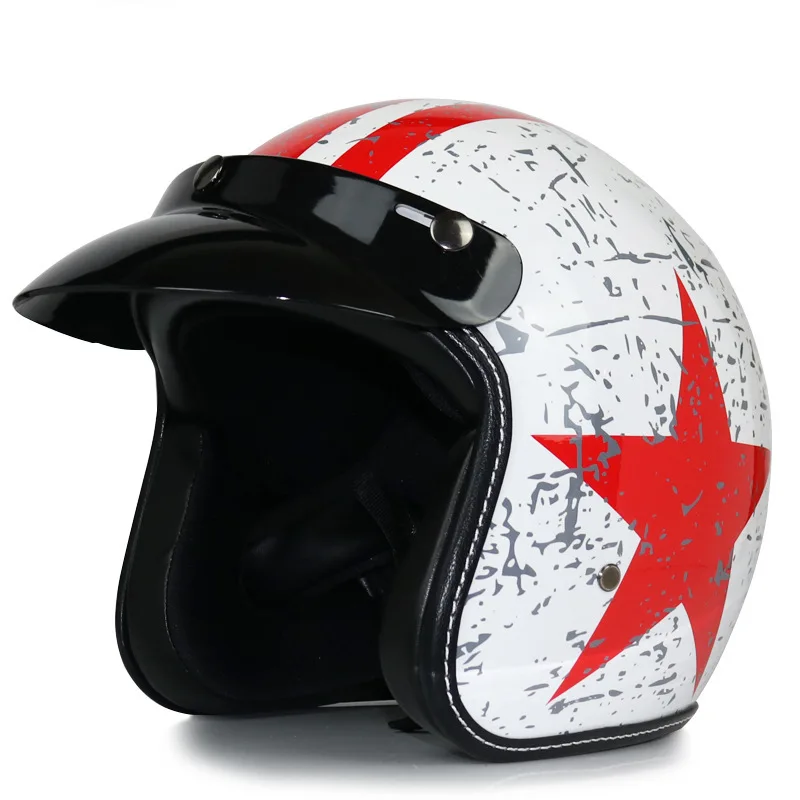 Half Open Face Motorcycle Helmets ABS Moto Vintage Motorbike Cafe Racer Safety Casque Casco for 3/4 Helmet
Half Open Face Motorcycle Helmets ABS Moto Vintage Motorbike Cafe Racer Safety Casque Casco for 3/4 Helmet