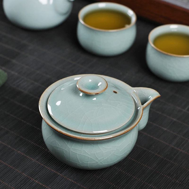 Blue Porcelain Handheld Teapot Lid Bowl Two-Cap Single Home Cerc Tea Brewing Bowl with Lid Non-Scalding Gongfu Tea
Blue Porcelain Handheld Teapot Lid Bowl Two-Cap Single Home Cerc Tea Brewing Bowl with Lid Non-Scalding Gongfu Tea