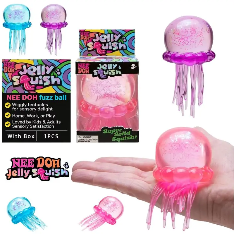 Мягкая игрушка-антистресс Needoh Fuzz Ball Jellyfish Squishy в закрытой упаковке, случайный цвет, милая расслабляющая сенсорная игрушка для снятия стресса
Мягкая игрушка-антистресс Needoh Fuzz Ball Jellyfish Squishy в закрытой упаковке, случайный цвет, милая расслабляющая сенсорная игрушка для снятия стресса