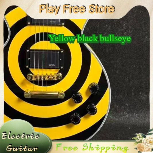 Electric Guitar LPO Rose Wood Fingerboard Solid Wood Body Yellow Black Bullseye Wear-resistant Anti Manufacturing Shell Inlay
Electric Guitar LPO Rose Wood Fingerboard Solid Wood Body Yellow Black Bullseye Wear-resistant Anti Manufacturing Shell Inlay