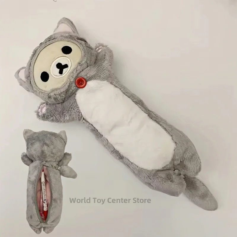 Kawaii Rilakkuma Bear Sister Cat Dress Up Пенал для девочек Сумка для ручек Милые пеналы с героями мультфильмов для школьных подарков
Kawaii Rilakkuma Bear Sister Cat Dress Up Пенал для девочек Сумка для ручек Милые пеналы с героями мультфильмов для школьных подарков