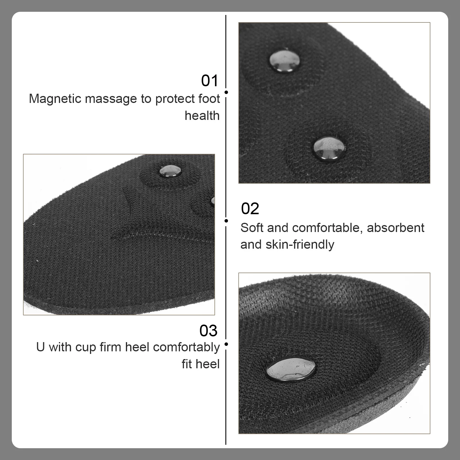 1 Pair Cuttable Black Magnetic Therapy Insoles 16 Magnetic Stone Foot Care Cushions Pain Relief Massaging Insoles
1 Pair Cuttable Black Magnetic Therapy Insoles 16 Magnetic Stone Foot Care Cushions Pain Relief Massaging Insoles