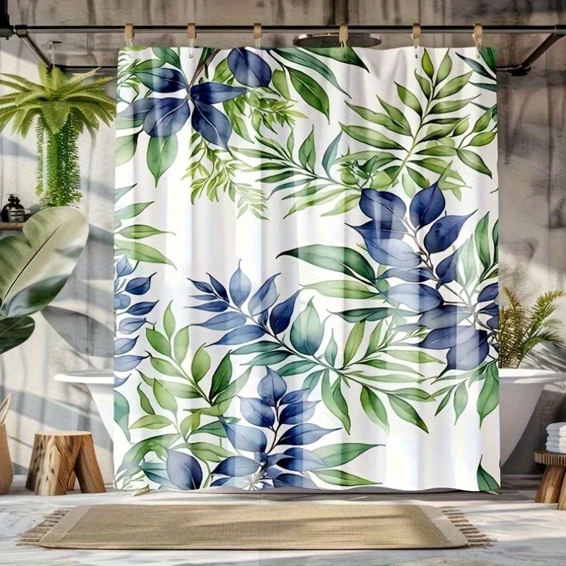 Waterproof Tropical Botanical Shower Curtain Green Blue Leaf Jungle Print Modern Bathroom Decor Luxury Shower Curtain 180x180cm
Waterproof Tropical Botanical Shower Curtain Green Blue Leaf Jungle Print Modern Bathroom Decor Luxury Shower Curtain 180x180cm