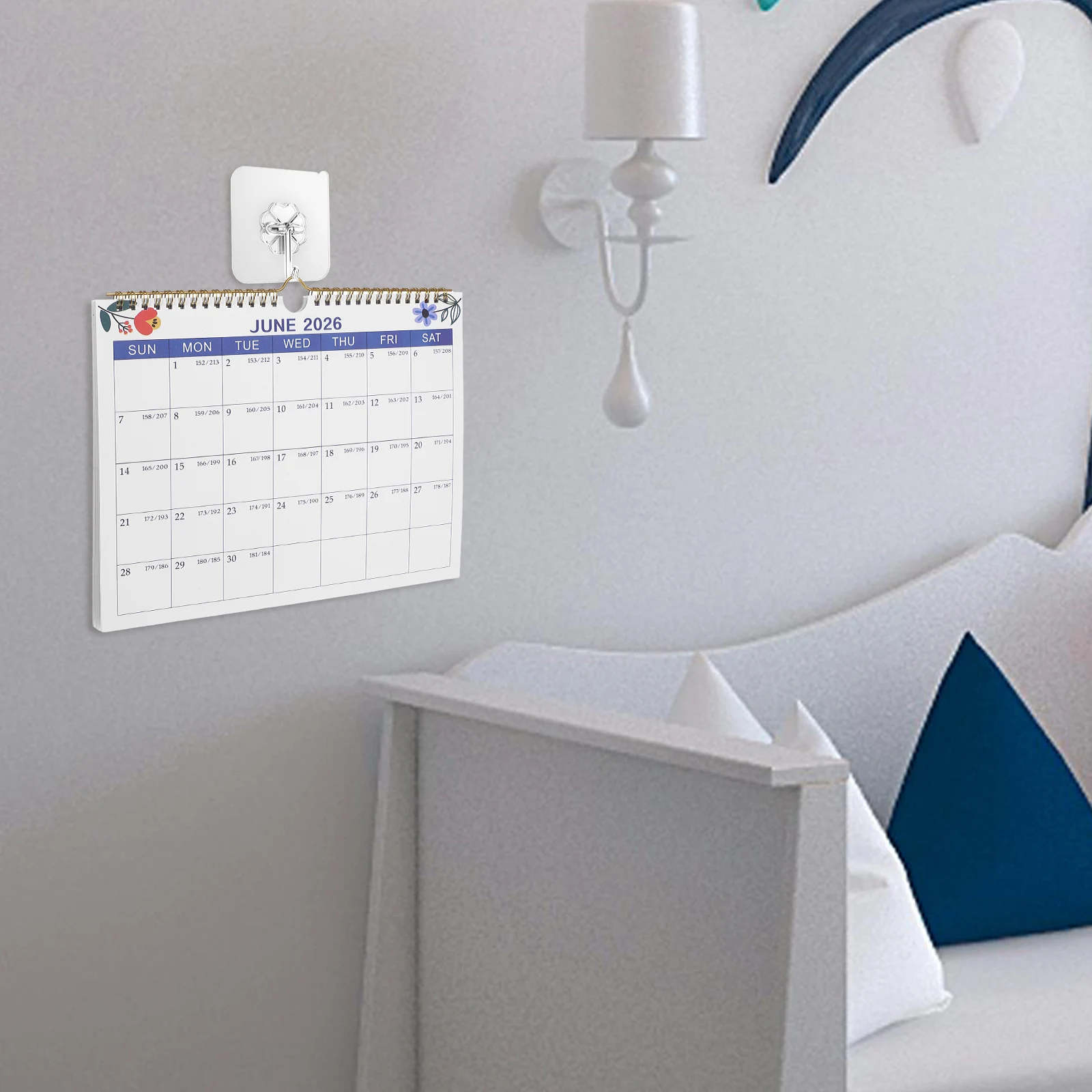 Wall Hanging Calendar for Time Management Double Line Festival Paper Holiday Annual Office
Wall Hanging Calendar for Time Management Double Line Festival Paper Holiday Annual Office