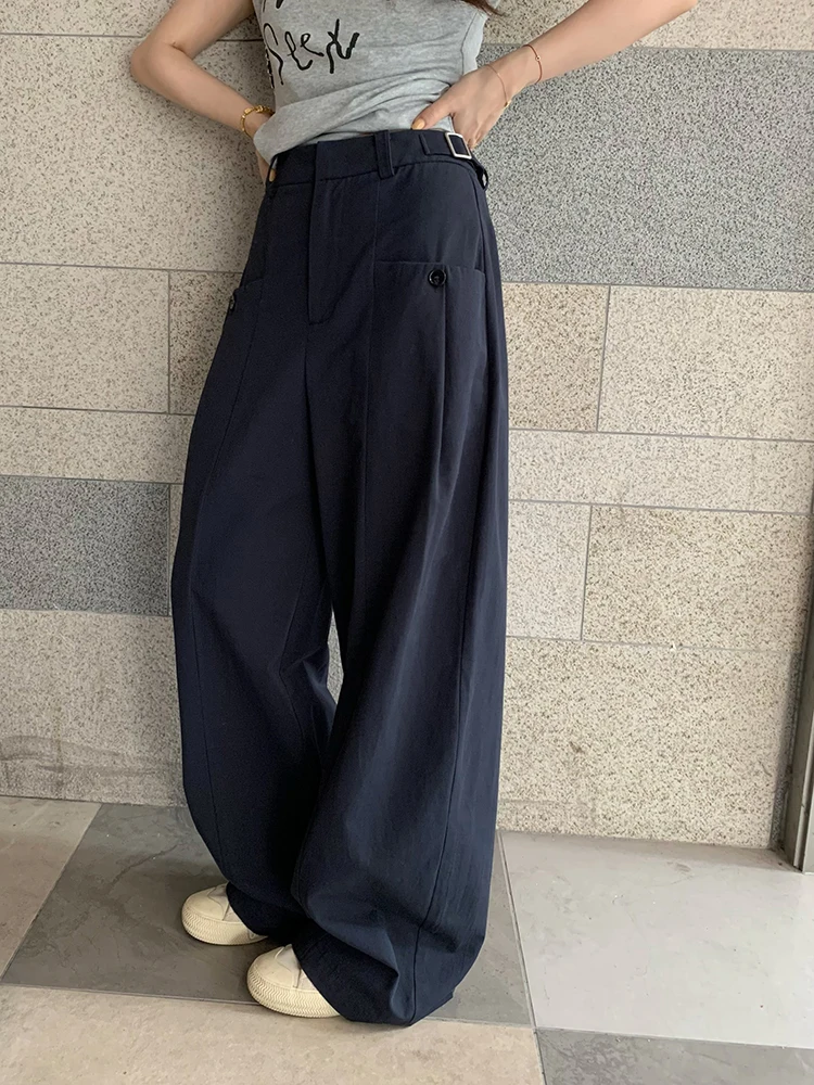 High Waist Straight Leg Linen Pants with Metal Bule Casual Comfortable Women's Summer Loose Fit Trousers Commute Sle
High Waist Straight Leg Linen Pants with Metal Bule Casual Comfortable Women's Summer Loose Fit Trousers Commute Sle