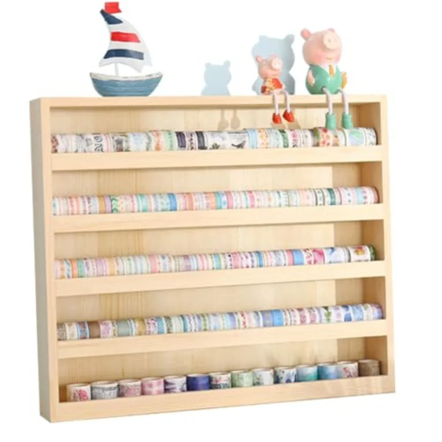 5-Layer Wood Washi Tape Box Organizer with Hanging Hook and Masking Tape Holder DIY Storage and Closet Divider for Sewing Threa
5-Layer Wood Washi Tape Box Organizer with Hanging Hook and Masking Tape Holder DIY Storage and Closet Divider for Sewing Threa