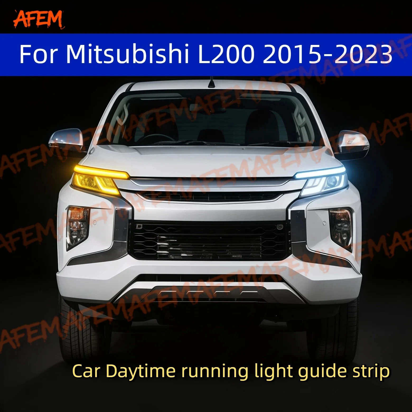 Car DRL Daytime Running Light Start Scan Style Sequential Flowing Turn Signal Light Ultra-Thin LED For Mitsubishi L200 2015-2023
Car DRL Daytime Running Light Start Scan Style Sequential Flowing Turn Signal Light Ultra-Thin LED For Mitsubishi L200 2015-2023