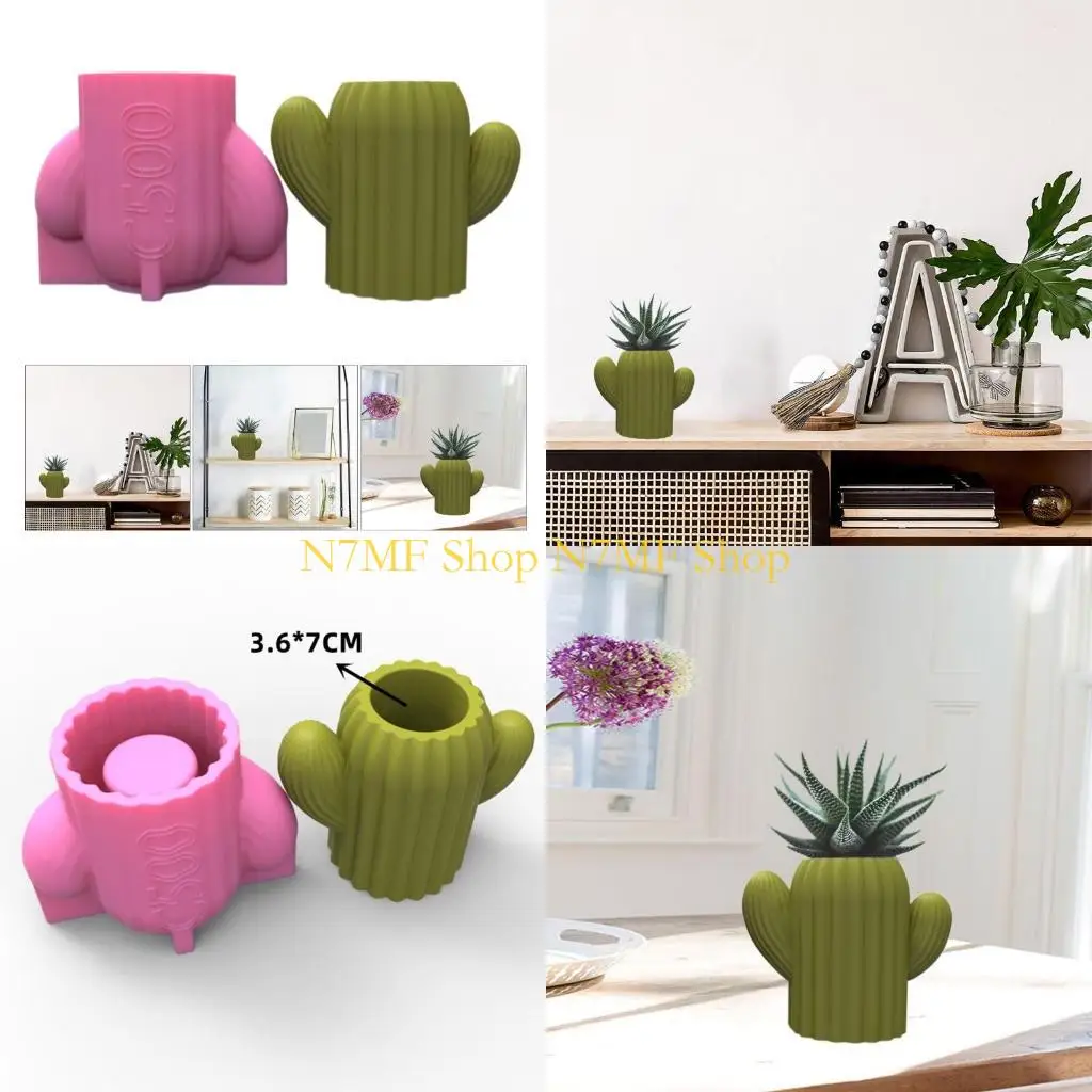 N7MF Cactus Pen Holder Pot Mold Planter Silicone Mold for DIY Decor
N7MF Cactus Pen Holder Pot Mold Planter Silicone Mold for DIY Decor