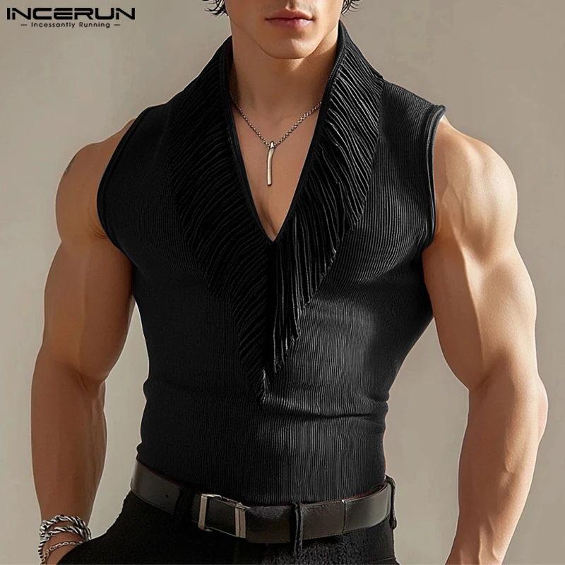 INCERUN 2025 Men Tank Tops Patchwork V Neck Sleeveless Male Vests Streetwear Summer Knitted Skinny Fashion Men Clothing S-5XL
INCERUN 2025 Men Tank Tops Patchwork V Neck Sleeveless Male Vests Streetwear Summer Knitted Skinny Fashion Men Clothing S-5XL