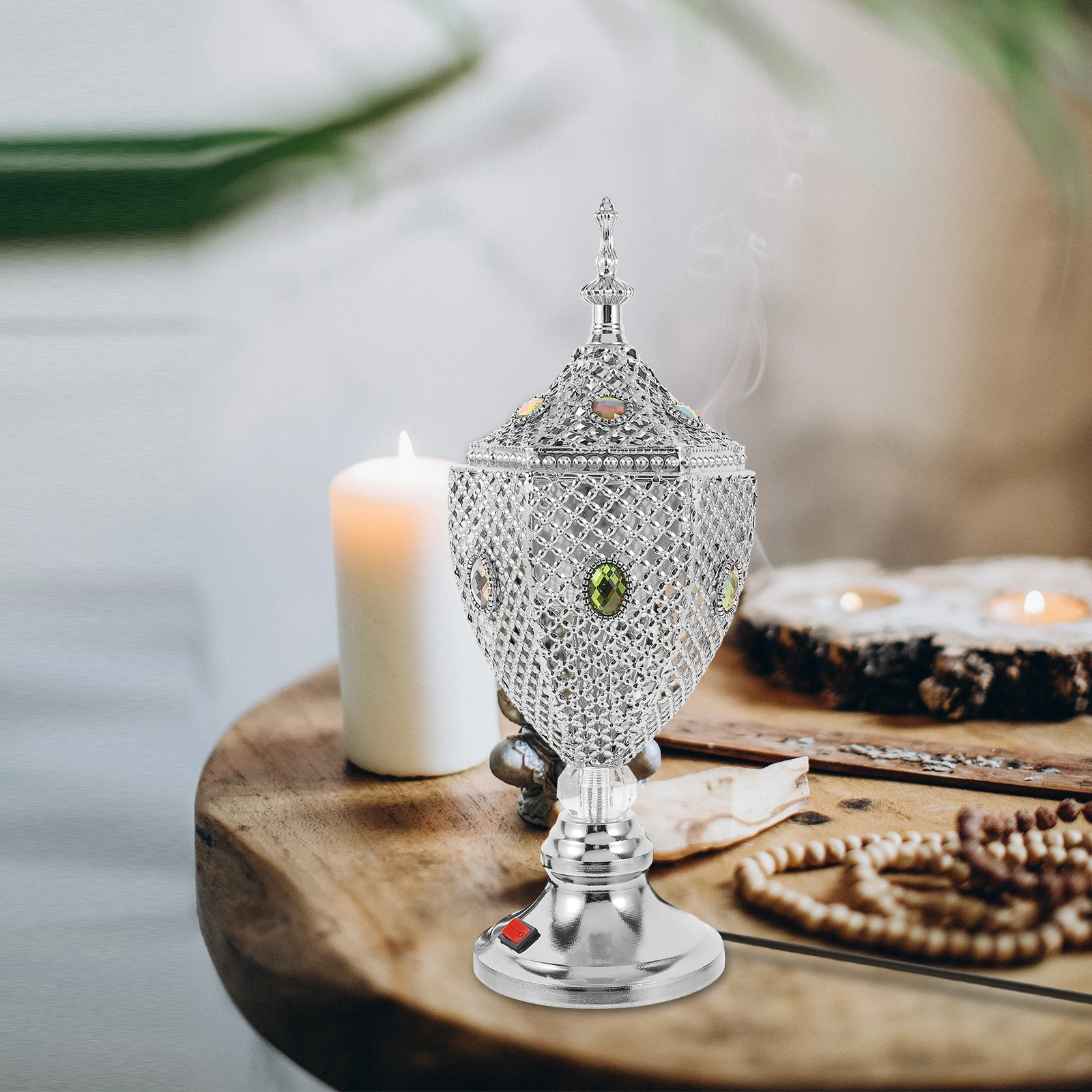 Incense Burner Electric Censer Decor Household Reusable Retro nament Health Care Personal Accessories
Incense Burner Electric Censer Decor Household Reusable Retro nament Health Care Personal Accessories