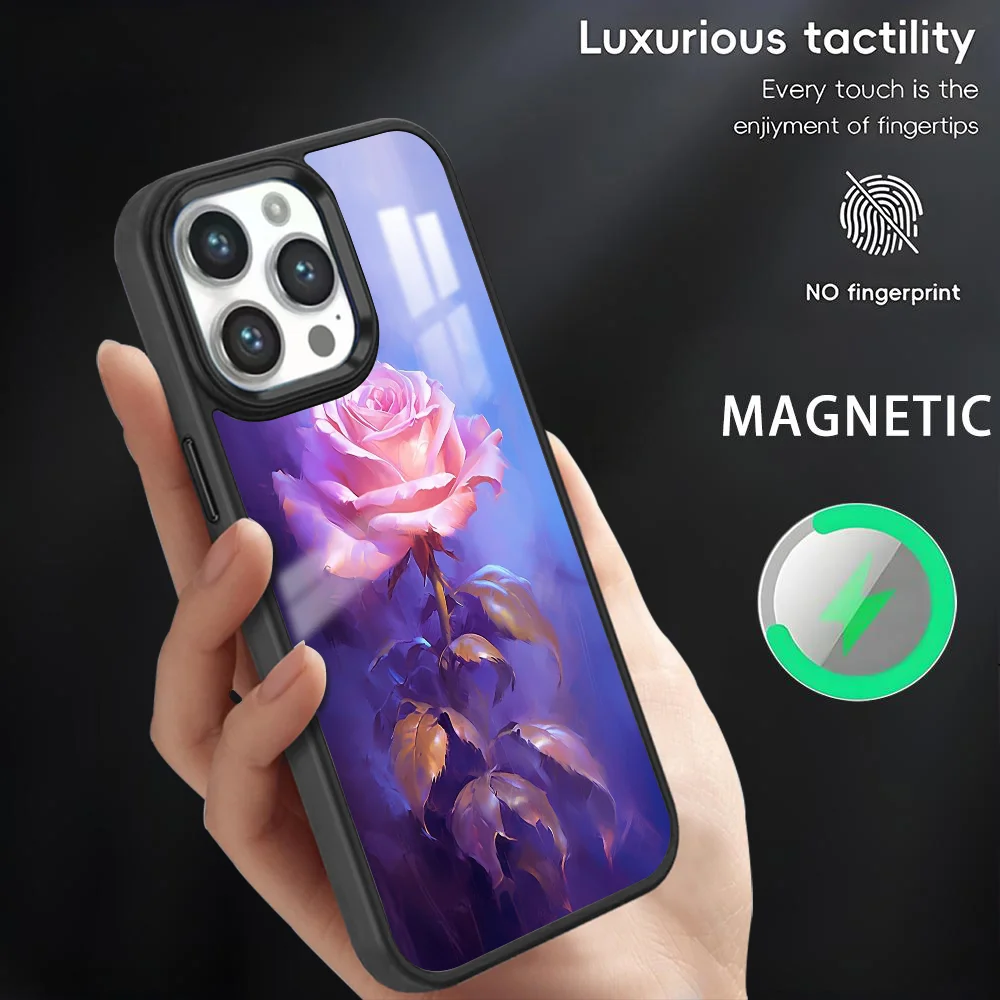 Oil Painting Rose Flower Phone Case For iPhone 16 15 14 13 12 11 Pro Max Plus Mini Magsafe Magnetic Wireless Charging PC Cover
Oil Painting Rose Flower Phone Case For iPhone 16 15 14 13 12 11 Pro Max Plus Mini Magsafe Magnetic Wireless Charging PC Cover