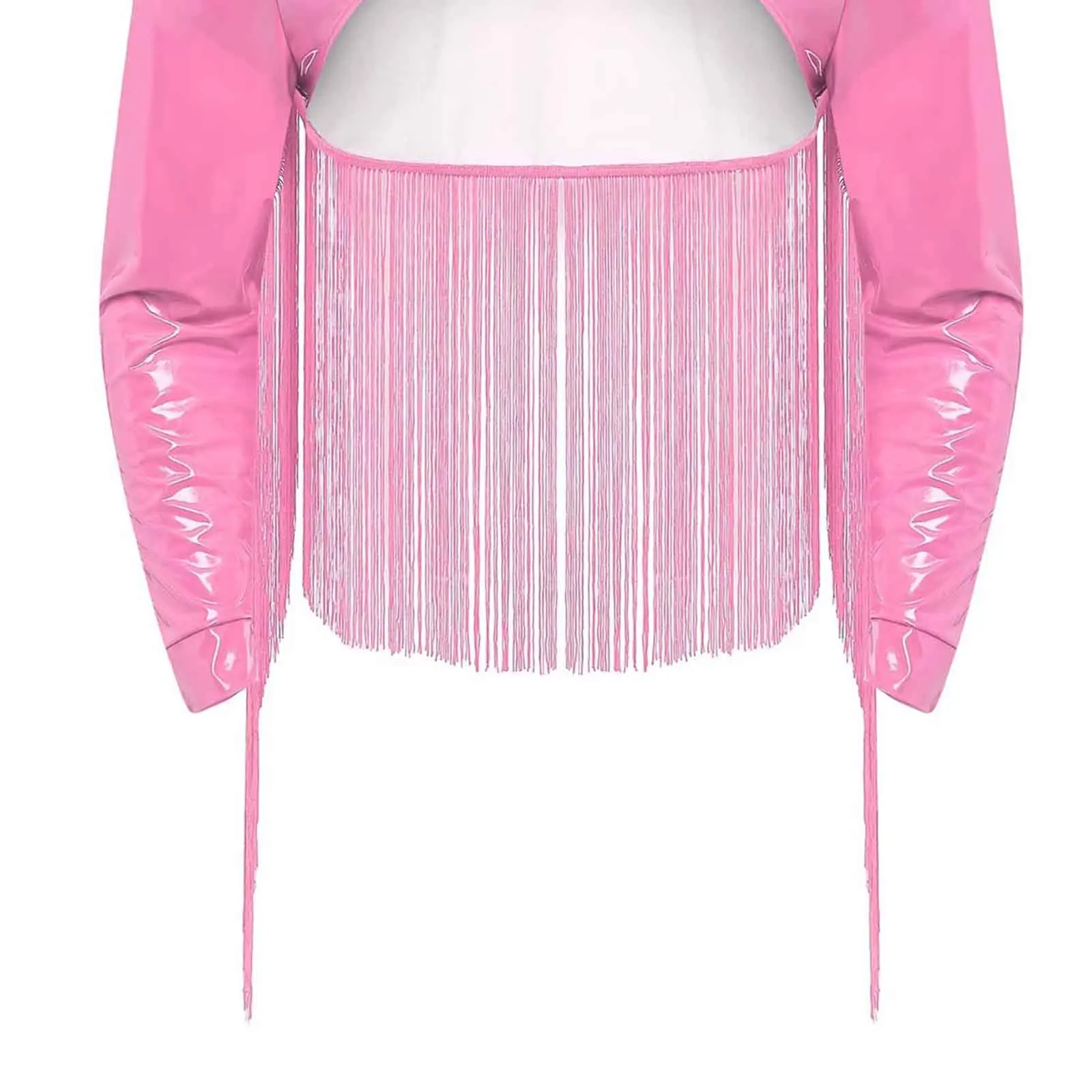 Men Shiny Leather Fringed Back Jacket Nightclub Rave Party Music Festival Stage Dance Performance Coats Stylish Tassel Crop Tops
Men Shiny Leather Fringed Back Jacket Nightclub Rave Party Music Festival Stage Dance Performance Coats Stylish Tassel Crop Tops