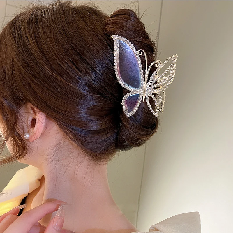 Simulation Butterfly Hair Clip For Women Fashion Rhinestone Metal Hair Claw Barrettes Hairpin Hair Accessories Headwear
Simulation Butterfly Hair Clip For Women Fashion Rhinestone Metal Hair Claw Barrettes Hairpin Hair Accessories Headwear