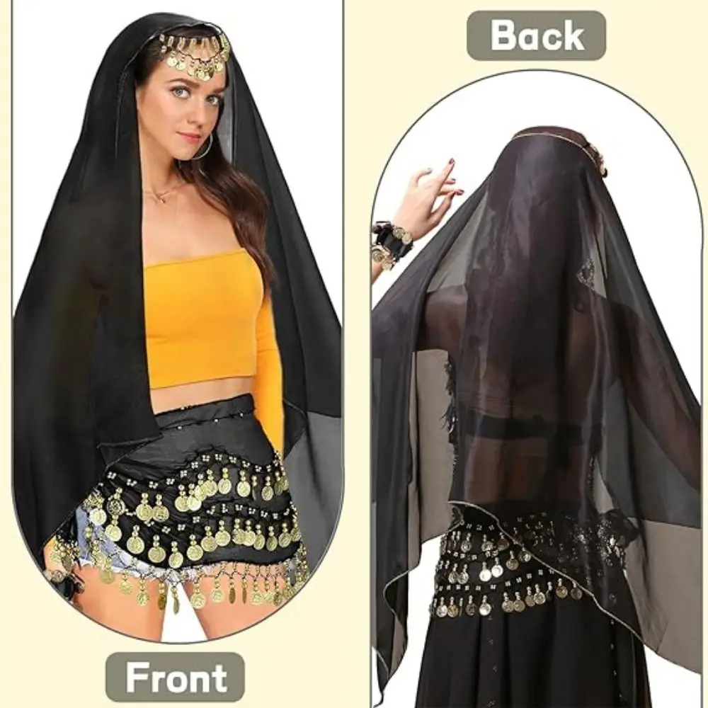 Detachable Headpiece Women's Belly Dance Outfits Coin Wrist Bracelets Head Scarf Belly Dancer Outfit Hair Clip Polyester Fiber
Detachable Headpiece Women's Belly Dance Outfits Coin Wrist Bracelets Head Scarf Belly Dancer Outfit Hair Clip Polyester Fiber