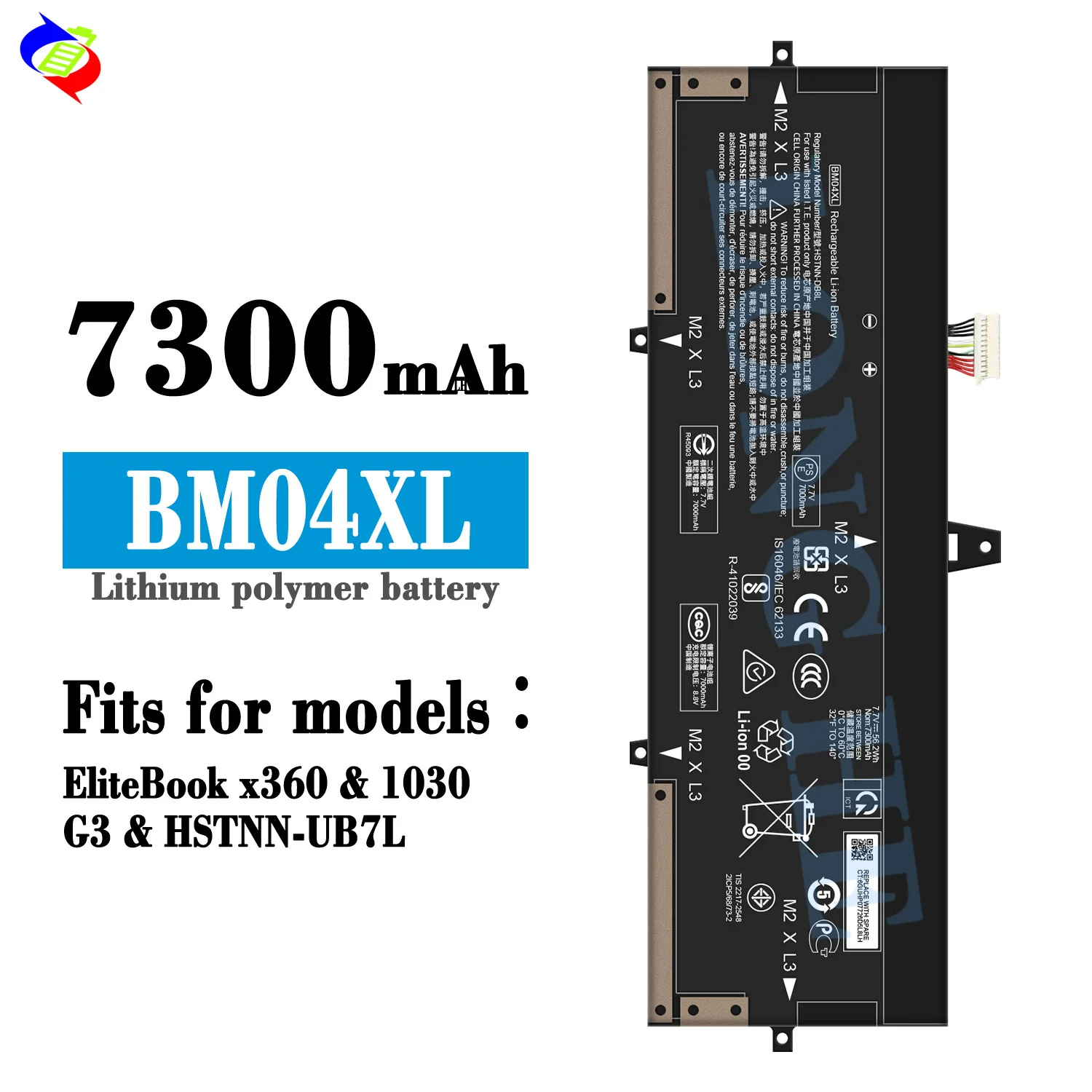 BM04XL Laptop Battery For HP EliteBook x360 1030 G3 G4 Series HSTNN-UB7L L02031-241 L02031-2C1
BM04XL Laptop Battery For HP EliteBook x360 1030 G3 G4 Series HSTNN-UB7L L02031-241 L02031-2C1