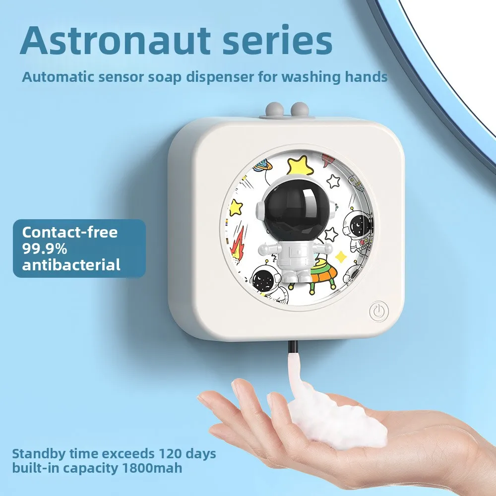 Интеллектуальный дозатор мыла с инфракрасным датчиком зарядки астронавта, автоматически отправляет пену для дезинфицирующего средства для рук
Интеллектуальный дозатор мыла с инфракрасным датчиком зарядки астронавта, автоматически отправляет пену для дезинфицирующего средства для рук