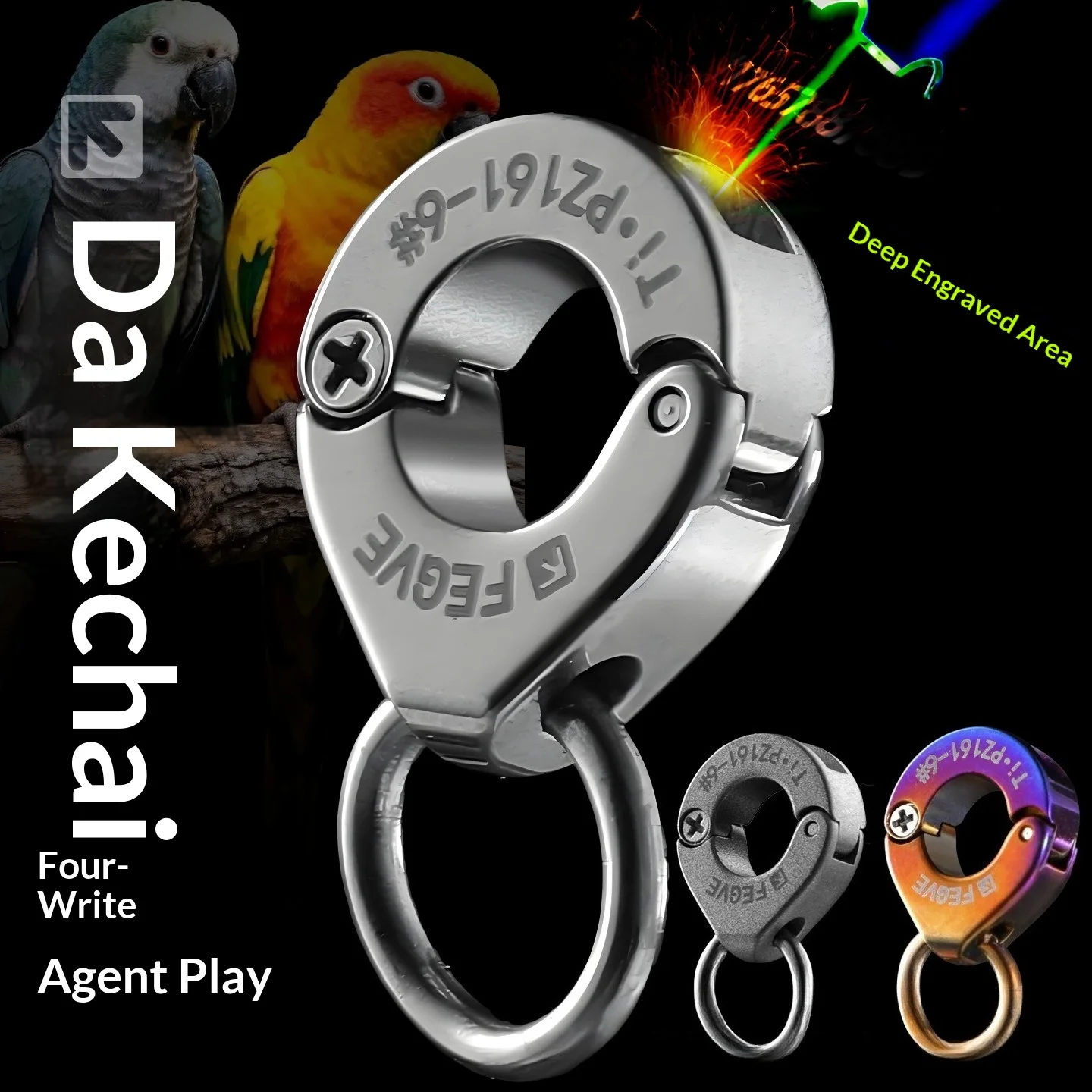 New Detachable Titanium Alloy Bird Leg Ring for Sun Conure Cockatiel Monk Parrot Caique Parrot Bird Toys Accesorios Para Pajaros
New Detachable Titanium Alloy Bird Leg Ring for Sun Conure Cockatiel Monk Parrot Caique Parrot Bird Toys Accesorios Para Pajaros