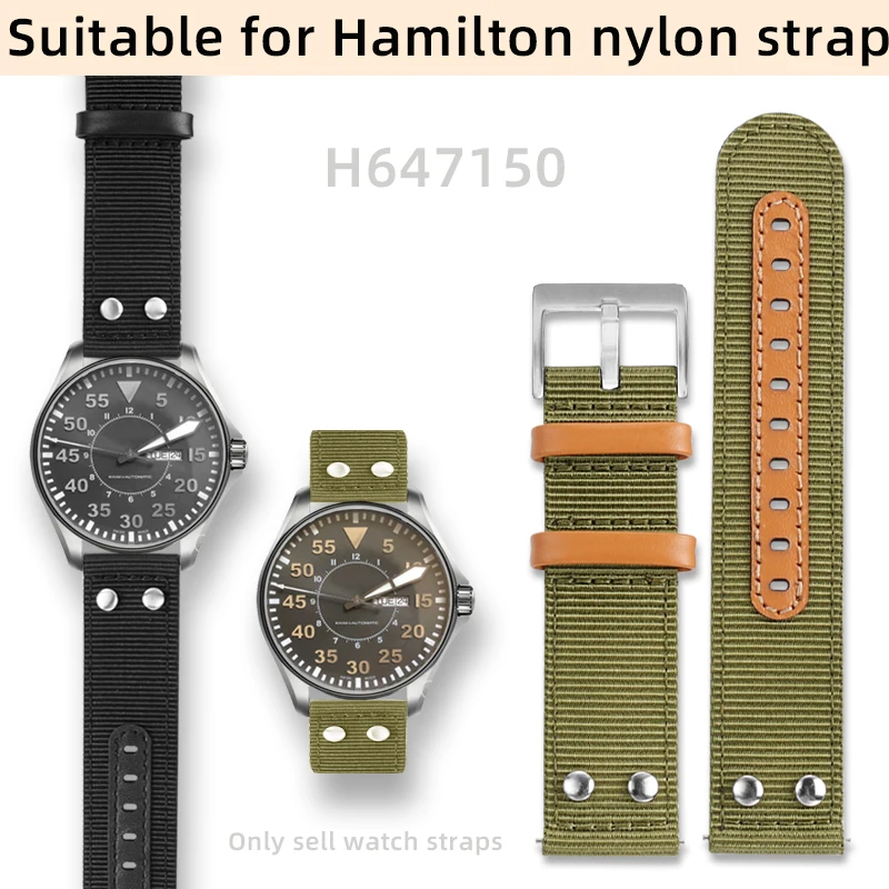 Suitable for Hamilton Khaki aviation series H647850 H647150 sports waterproof nylon watch with accessories 22mm
Suitable for Hamilton Khaki aviation series H647850 H647150 sports waterproof nylon watch with accessories 22mm