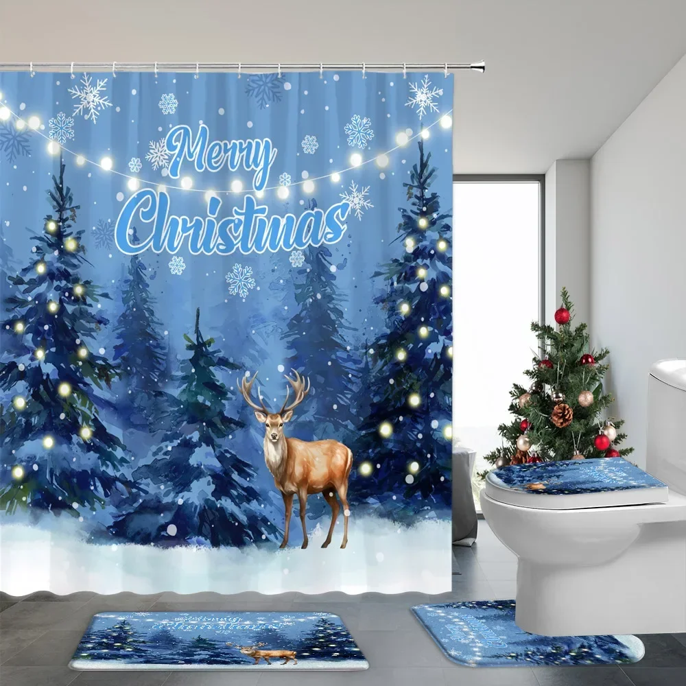 4 Pcs Christmas Shower Curtain And Rug Bathroom Set Snowman Christmas Gift Cedar Polyester Shower Curtain Bath Mat Bathroom Deco
4 Pcs Christmas Shower Curtain And Rug Bathroom Set Snowman Christmas Gift Cedar Polyester Shower Curtain Bath Mat Bathroom Deco