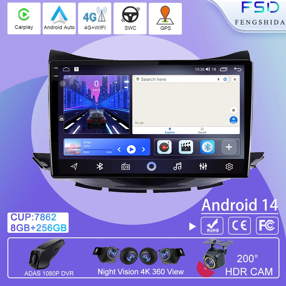 Android Radio Carplay For Chevrolet TRAX 2017 2018 2019 Multimedia Player Navigation No 2din DVD Bluetooth Touch Screen 4G WIFI
Android Radio Carplay For Chevrolet TRAX 2017 2018 2019 Multimedia Player Navigation No 2din DVD Bluetooth Touch Screen 4G WIFI