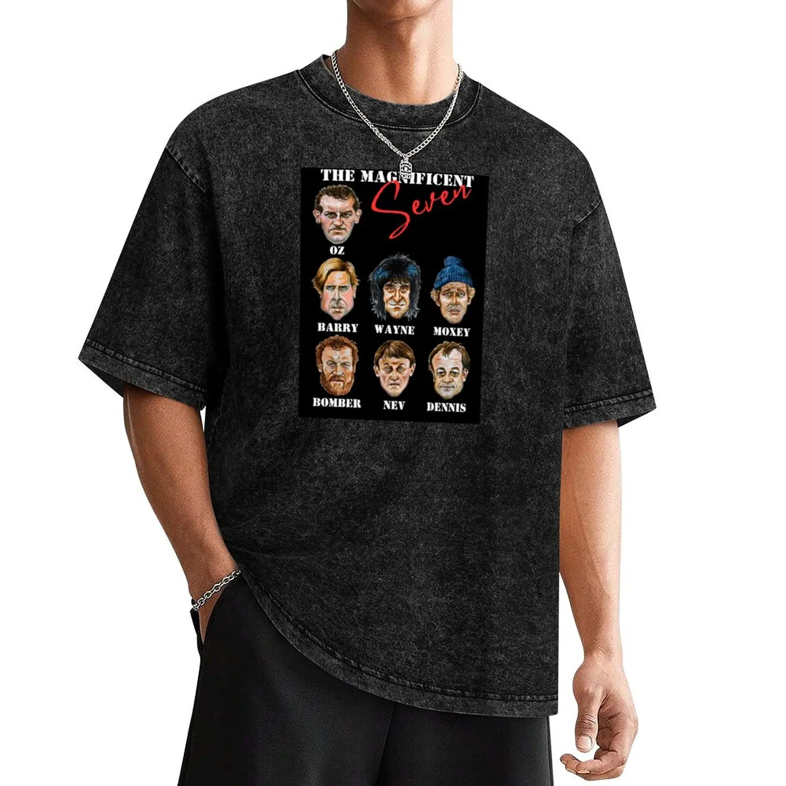 The Magnificent Seven (Auf Wiedersehen Pet character illustrations) T-Shirt summer top plain tshirts for men
The Magnificent Seven (Auf Wiedersehen Pet character illustrations) T-Shirt summer top plain tshirts for men