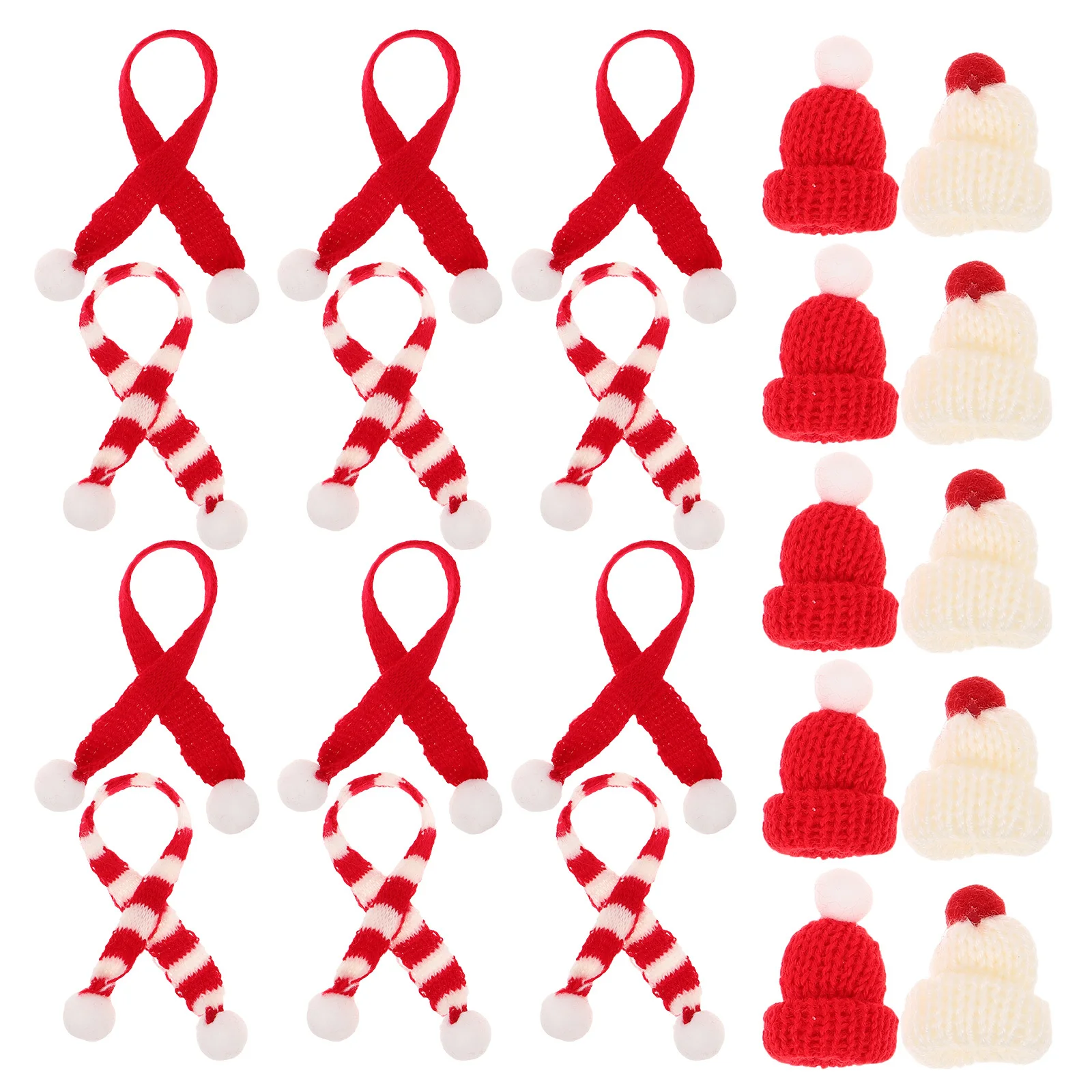 40pcs Mini Christmas Dress Set Knitted Hat Scarf For Festive Holiday Outfit Accessories Miniature Santa Snowman Hats Craft
40pcs Mini Christmas Dress Set Knitted Hat Scarf For Festive Holiday Outfit Accessories Miniature Santa Snowman Hats Craft