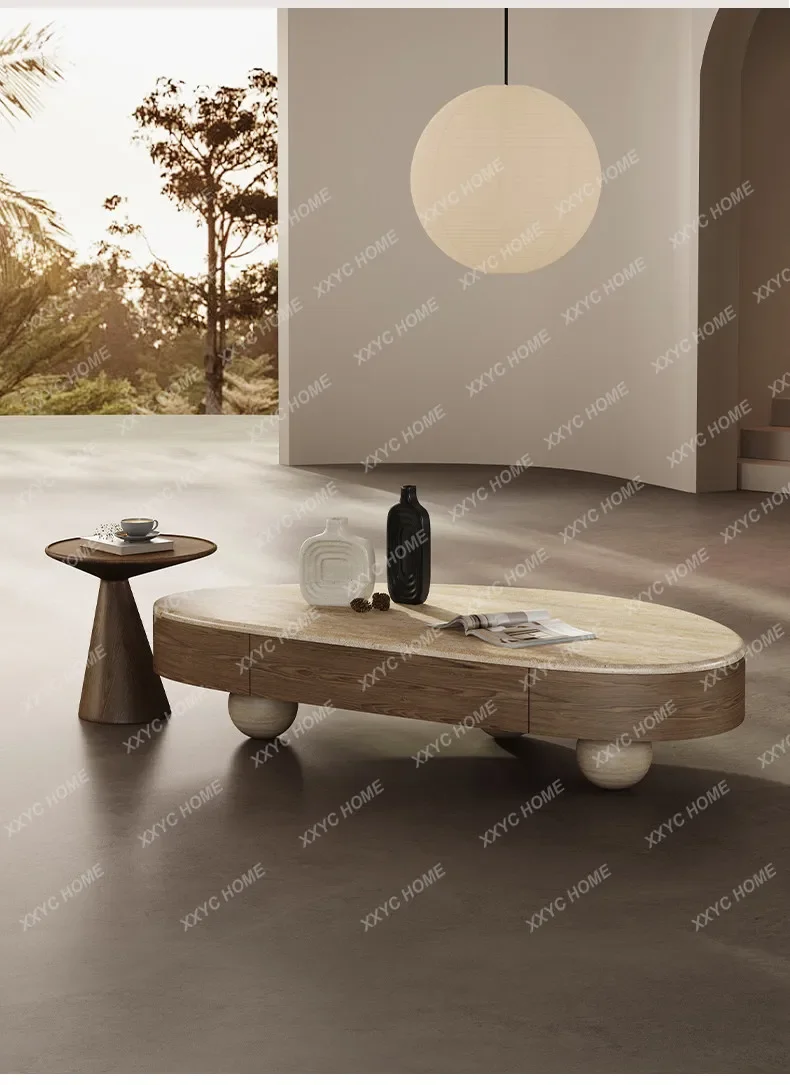 X Pure Natural Travertine Coffee Table Creative Medieval Marble Coffee Table Household Living Room Storage Coffee Table
X Pure Natural Travertine Coffee Table Creative Medieval Marble Coffee Table Household Living Room Storage Coffee Table