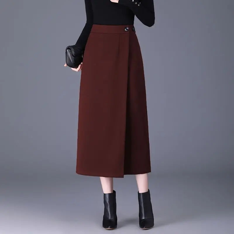 Женская шерстяная осенне-зимняя новая стильная элегантная цельная уникальная и стильная прямая облегающая юбка с разрезом
Женская шерстяная осенне-зимняя новая стильная элегантная цельная уникальная и стильная прямая облегающая юбка с разрезом
