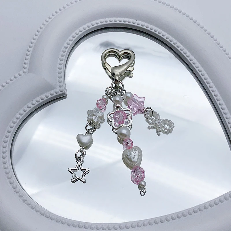 Elegant Phone Pendant Pearl Bow Key Fob Earphone Cover Cord Backpack Embellishments Sweet Love Flowers Bag Decoration
Elegant Phone Pendant Pearl Bow Key Fob Earphone Cover Cord Backpack Embellishments Sweet Love Flowers Bag Decoration