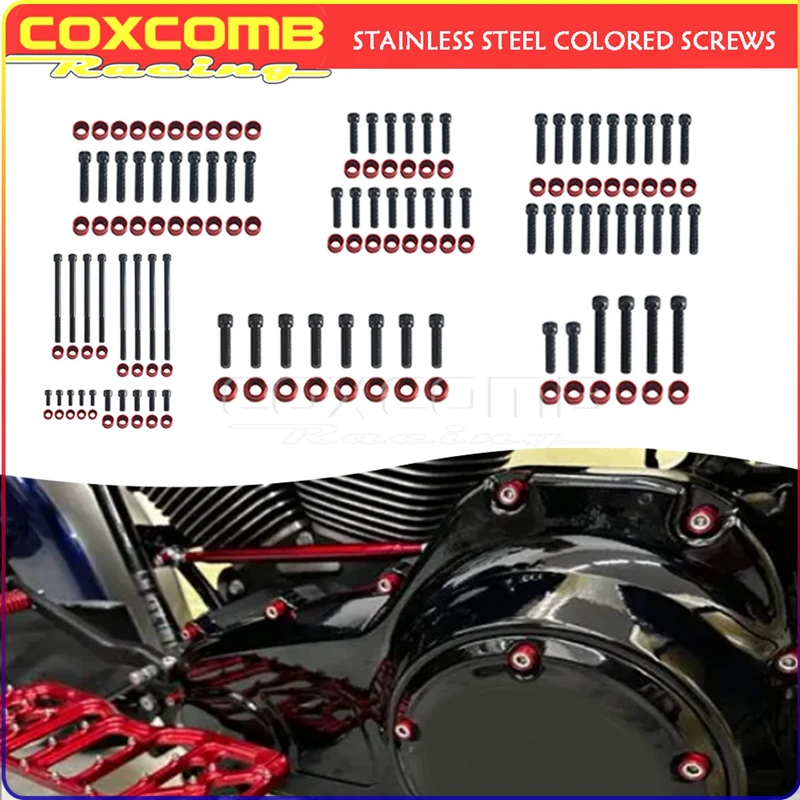 Stainless Steel screws Bolt Caps Dress Kits For Harley M8 Softail Breakout Low Rider Street Fat Bob 2018-2025 Touring 2017-2025
Stainless Steel screws Bolt Caps Dress Kits For Harley M8 Softail Breakout Low Rider Street Fat Bob 2018-2025 Touring 2017-2025