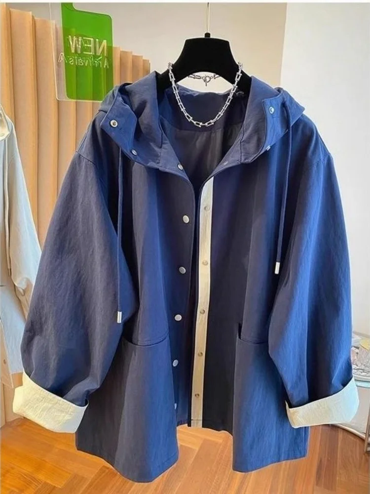 Повседневная свободная куртка с капюшоном в стиле колор-блок, винтажная, весенне-осенняя, трендовая, универсальная, для мужчин и женщин
Повседневная свободная куртка с капюшоном в стиле колор-блок, винтажная, весенне-осенняя, трендовая, универсальная, для мужчин и женщин