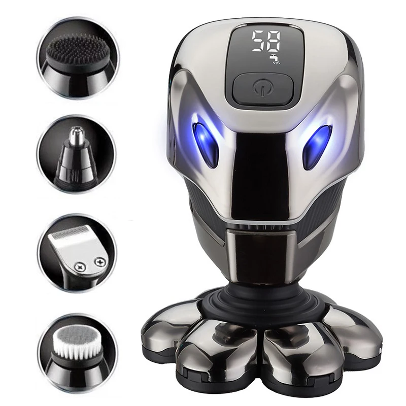 Upgrade Electric Shavers for Men 7 Head Electric Razor 5-in-1 Multifunctional Cordless Head Shaver Grooming Kit for Blad Trimmer
Upgrade Electric Shavers for Men 7 Head Electric Razor 5-in-1 Multifunctional Cordless Head Shaver Grooming Kit for Blad Trimmer