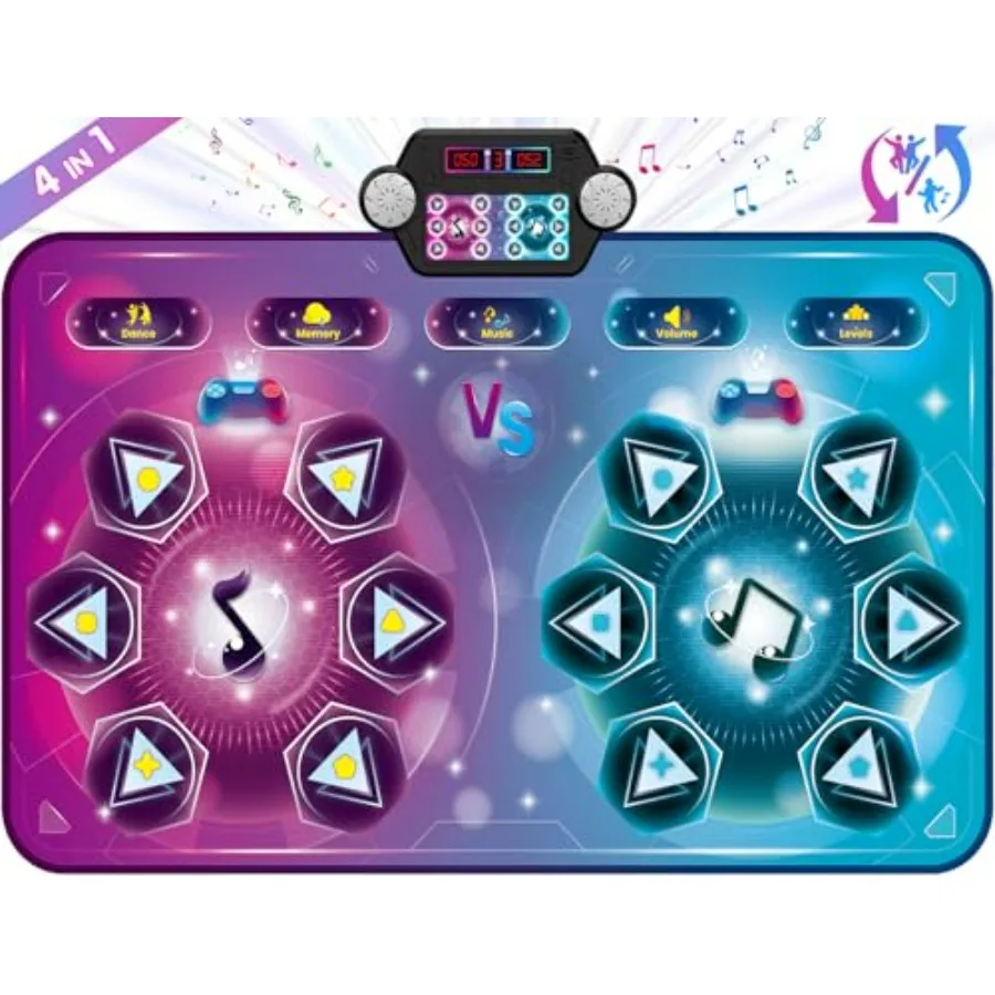 Dance Mat Toy Gift for Ages 3-12 Dancing Music Playmat with 12 Key Large Size 59x38 in Double User Challenge Game Christmas Bir
Dance Mat Toy Gift for Ages 3-12 Dancing Music Playmat with 12 Key Large Size 59x38 in Double User Challenge Game Christmas Bir