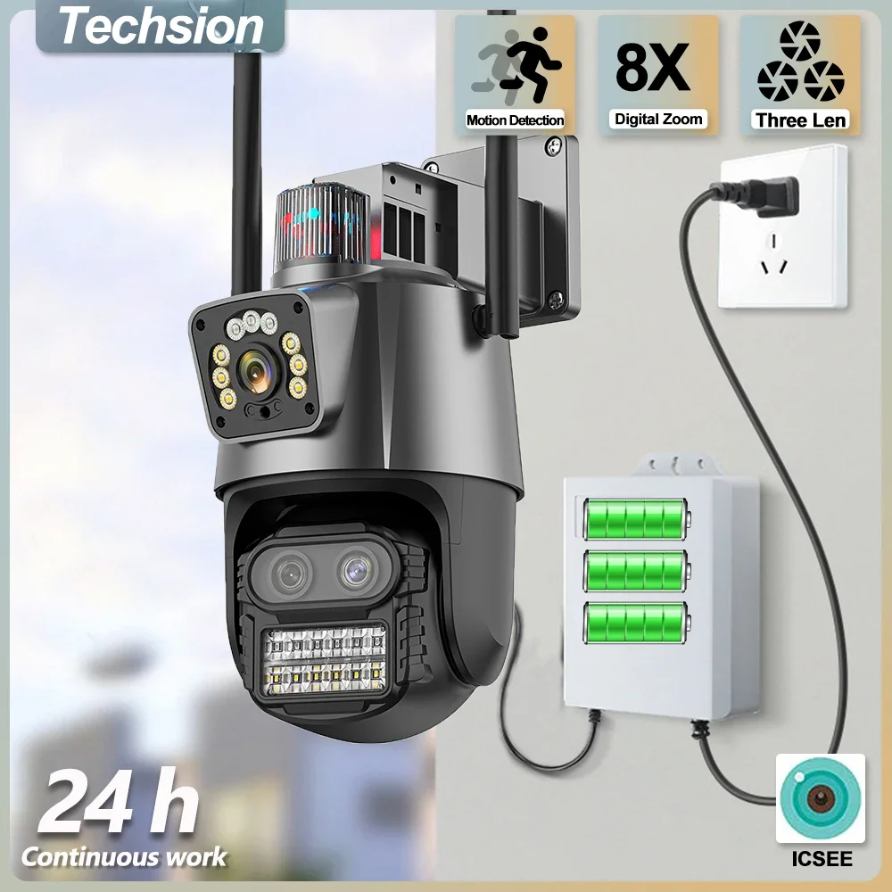 4K 9MP WIFI IP-камера с тремя объективами, двойной экран, PTZ, отключение мощности, непрерывность видеонаблюдения, автоматическое отслеживание, безопасность, P2P, видеонаблюдение ICSee
4K 9MP WIFI IP-камера с тремя объективами, двойной экран, PTZ, отключение мощности, непрерывность видеонаблюдения, автоматическое отслеживание, безопасность, P2P, видеонаблюдение ICSee
