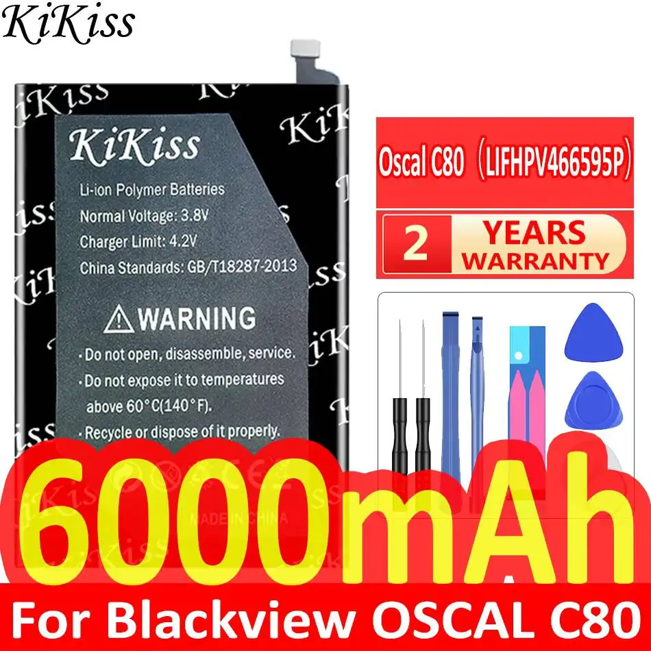 For Blackview Oscal C80 LIFHPV466595P 6000mAh Mobile Phone Battery High Capacity
For Blackview Oscal C80 LIFHPV466595P 6000mAh Mobile Phone Battery High Capacity