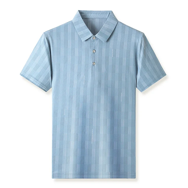 Summer Men's Lapel Striped Polo Shirt Short Sleeved Men's Breathable Street Wear Summer Loose Versatile Lapel Half Sleeved
Summer Men's Lapel Striped Polo Shirt Short Sleeved Men's Breathable Street Wear Summer Loose Versatile Lapel Half Sleeved