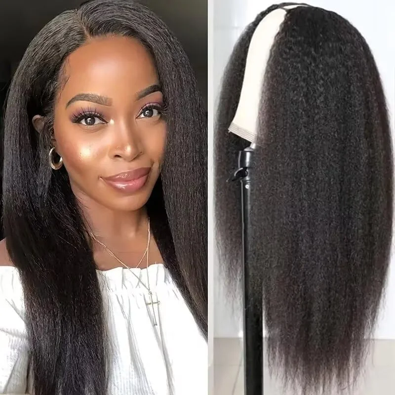 200 Density Kinky Straight U Part Wigs U Part Wigs Full Machine Made Wig Human Hair Brazilian Remy Hair Wigs For Women Cheap Wig
200 Density Kinky Straight U Part Wigs U Part Wigs Full Machine Made Wig Human Hair Brazilian Remy Hair Wigs For Women Cheap Wig