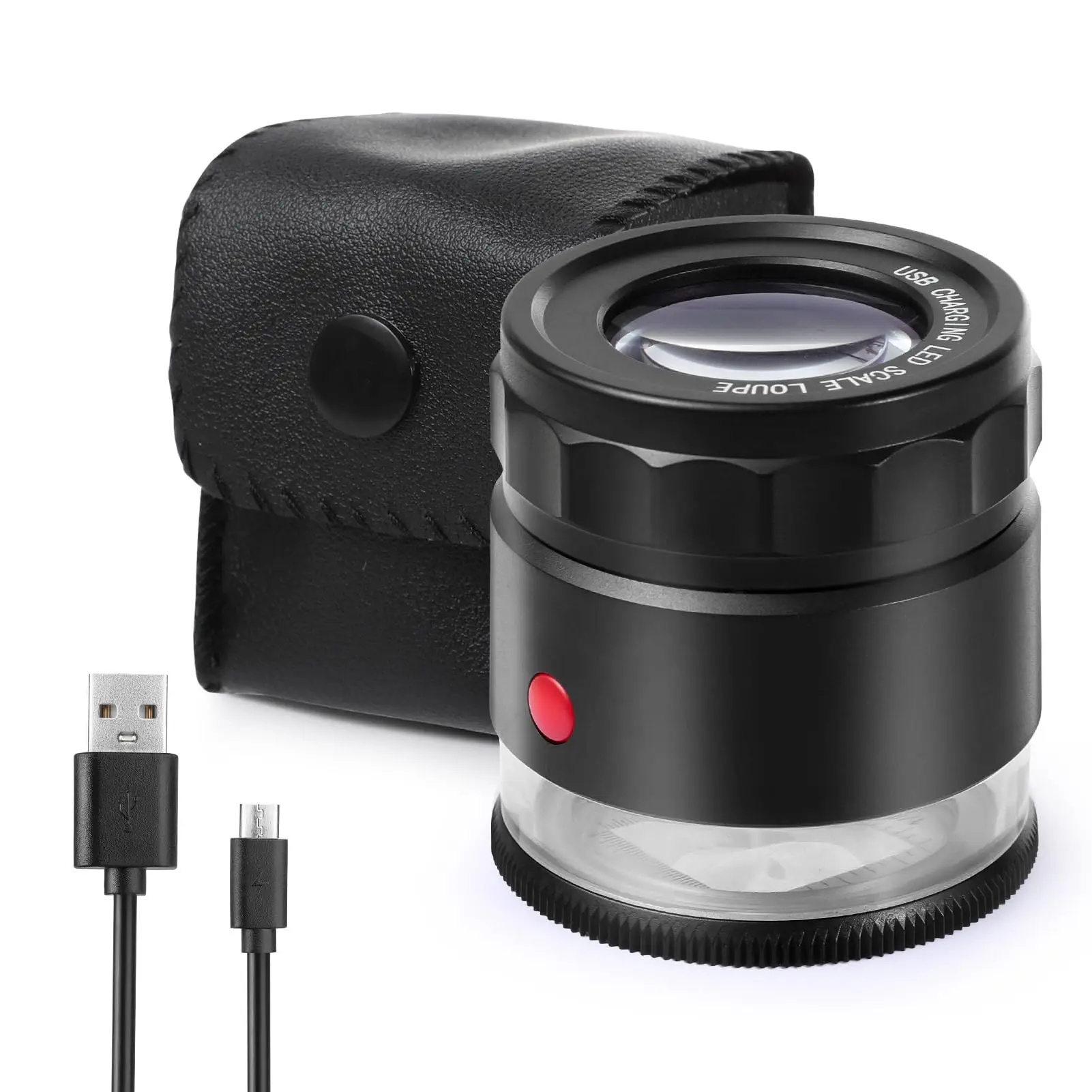 10X Rechargeable Magnifying Glass with Scale LED UV Light Illuminated Magnifier Adjustable Focus Loupe for Jewelry Watch Repair
10X Rechargeable Magnifying Glass with Scale LED UV Light Illuminated Magnifier Adjustable Focus Loupe for Jewelry Watch Repair