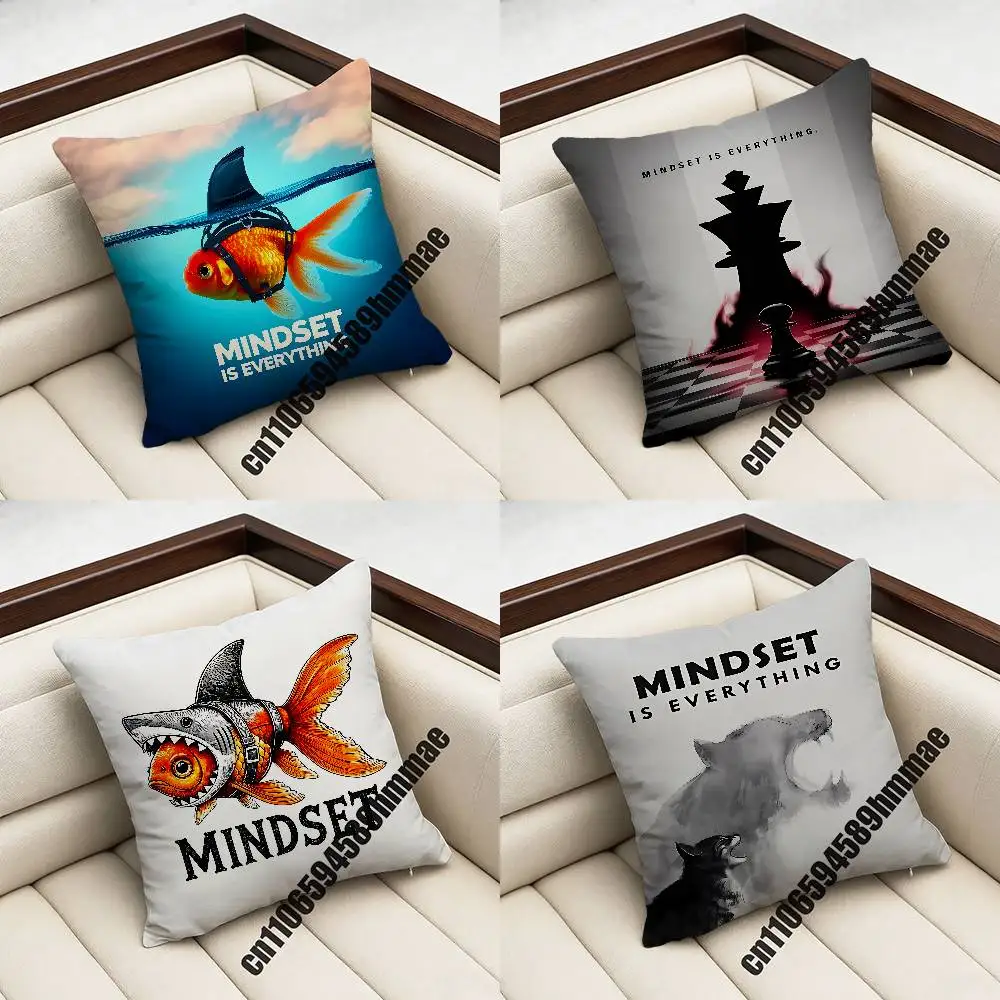 For Mindset Is Everything Quotes Cat Fish Shark Lion Tige Throw Pillow Case Sham 45x45cm Square Home Pillowcase Cushion Cover
For Mindset Is Everything Quotes Cat Fish Shark Lion Tige Throw Pillow Case Sham 45x45cm Square Home Pillowcase Cushion Cover