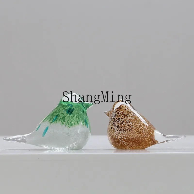 CLL creative blowing colored glass colored bird ornament countertop glass ornament
CLL creative blowing colored glass colored bird ornament countertop glass ornament