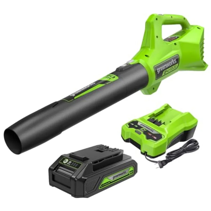 24V 90 MPH/ 320 CFM/ 200+ Compatible Tools Cordless Axial Leaf Blower 2.0Ah Battery and Charger Included
24V 90 MPH/ 320 CFM/ 200+ Compatible Tools Cordless Axial Leaf Blower 2.0Ah Battery and Charger Included