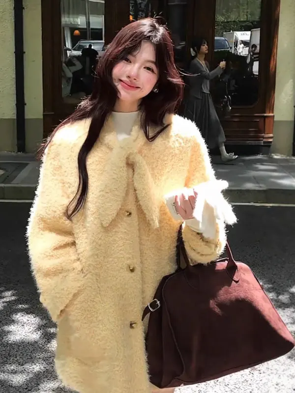 Chic ort Loose Women's Jaet Gentle Sle Faionable Autumn Outerwear Button Detail Casual Long Sve round Ne Coat
Chic ort Loose Women's Jaet Gentle Sle Faionable Autumn Outerwear Button Detail Casual Long Sve round Ne Coat