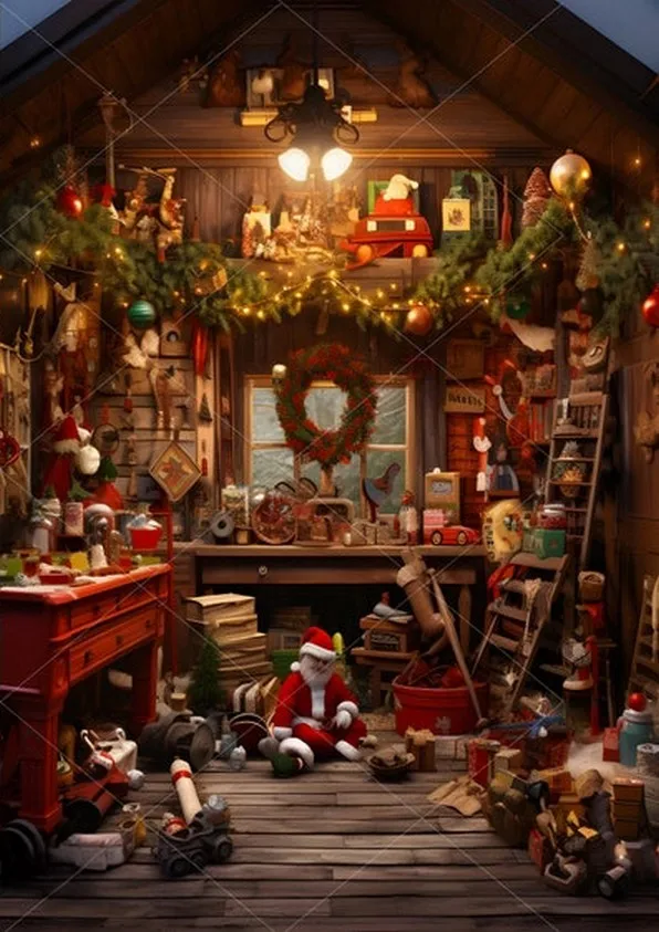 Santa Santas Factory Christmas light tree gift wood backdrops computer print christmas Photography Studio Backgrounds
Santa Santas Factory Christmas light tree gift wood backdrops computer print christmas Photography Studio Backgrounds