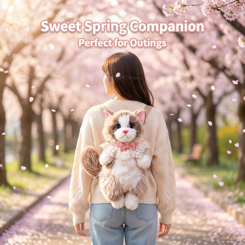 Super Realistic Simulated Puppet Cat Backpack Cute Cartoon Animal School Bag Travel Storage Plush Stuffed Animal Lolita Style
Super Realistic Simulated Puppet Cat Backpack Cute Cartoon Animal School Bag Travel Storage Plush Stuffed Animal Lolita Style