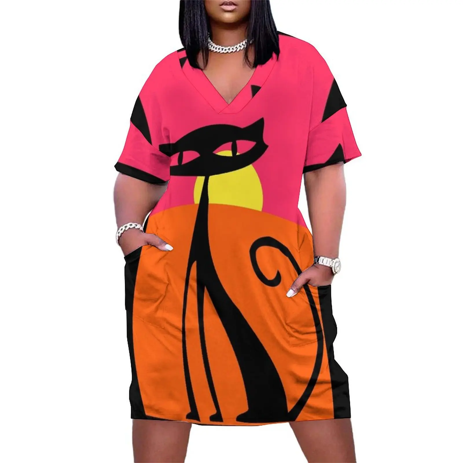 Pop Art Cat Loose Pocket Dress sensual sexy dress for women summer women's dress 2025 women clothes
Pop Art Cat Loose Pocket Dress sensual sexy dress for women summer women's dress 2025 women clothes