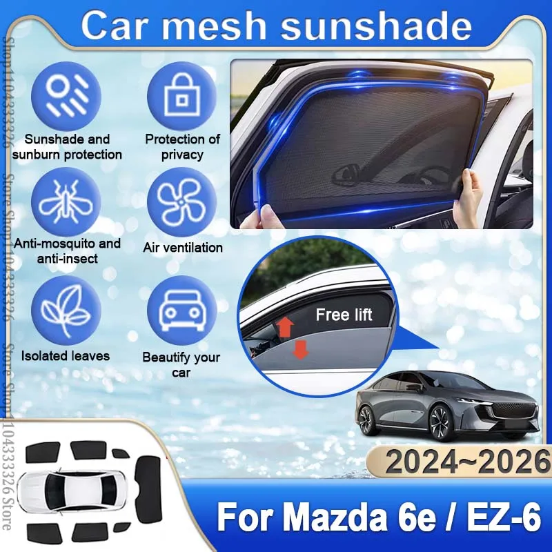 Для Mazda 6e 2025 EZ-6 2024~2026: Магнитный солнцезащитный экран на лобовое стекло, защитный козырек, аксессуары для защиты от солнца
Для Mazda 6e 2025 EZ-6 2024~2026: Магнитный солнцезащитный экран на лобовое стекло, защитный козырек, аксессуары для защиты от солнца